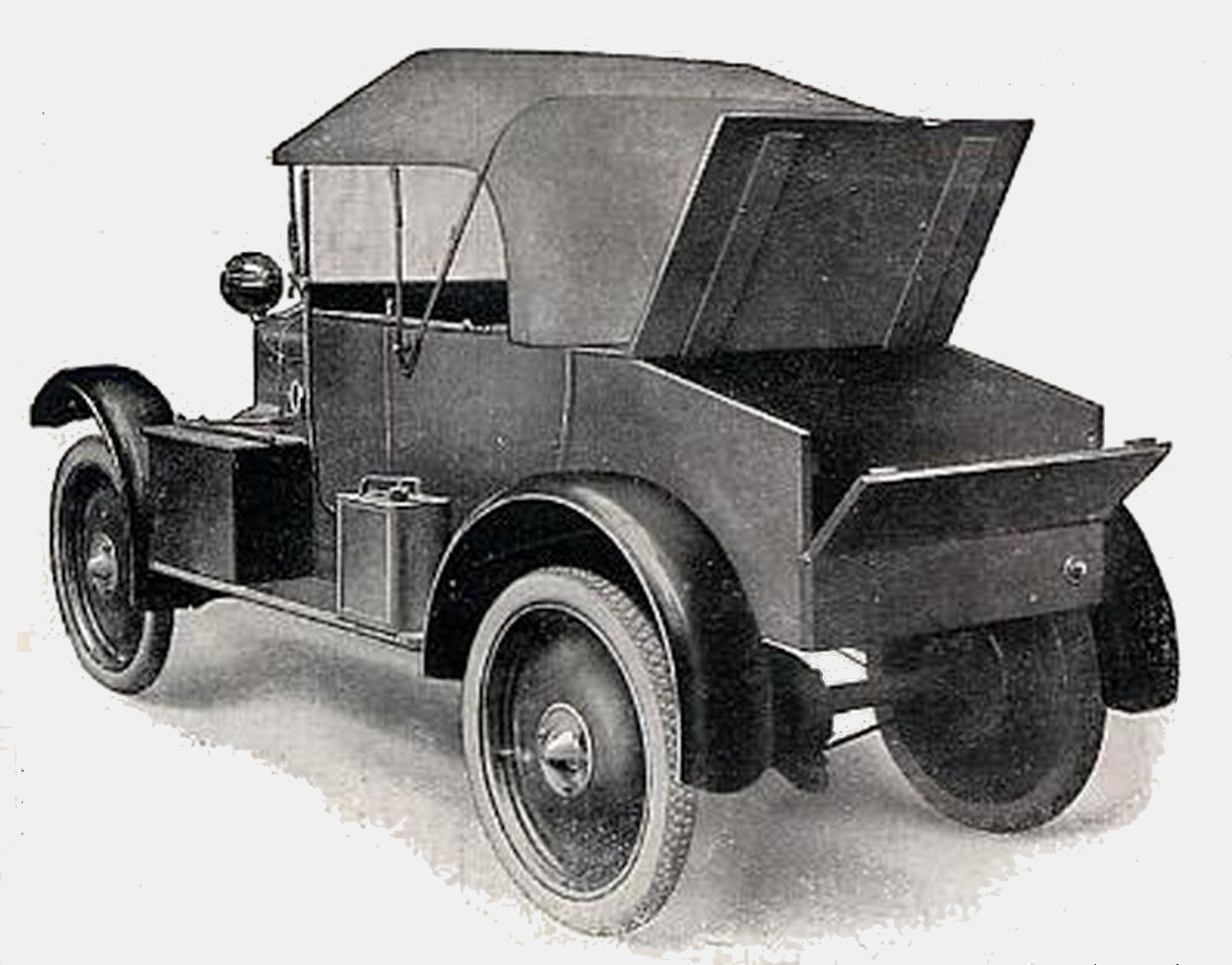 1923 Rover 8hp Utility Car von hinten