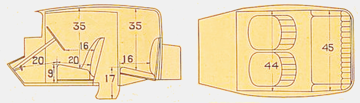 1929 Rover 10/25hp Sportsman's Coupé Dimensions