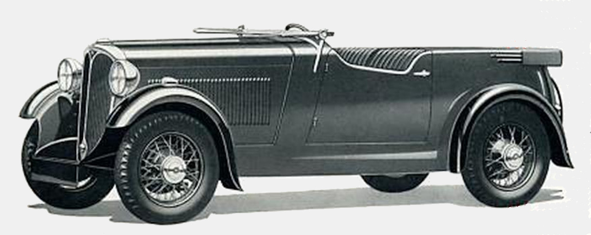 1933 10/25 hp RAJAH Semi Sports 4-seater
