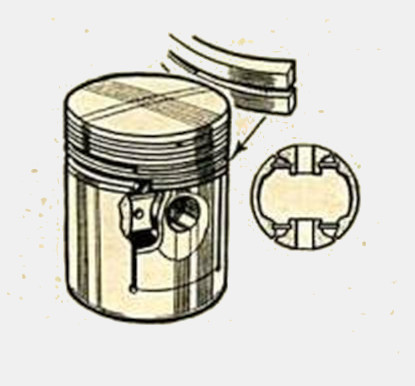 1933 Rover Pilot 14hp Invar Strut Pistons