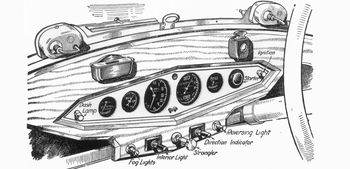 1932 Rover 'Ultimax' Armaturen