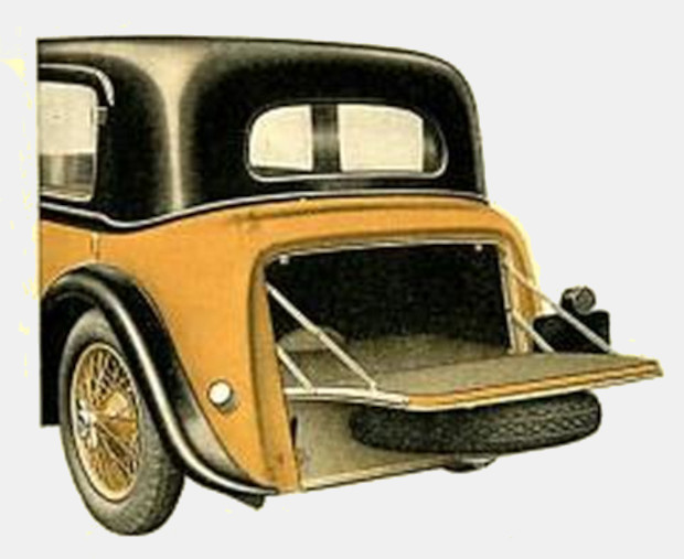 1933 Speed Pilot Fairway Saloon de luxe Heckansicht