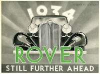 1934 Rover Range Brochure