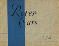 1934 Rover Range Brochure