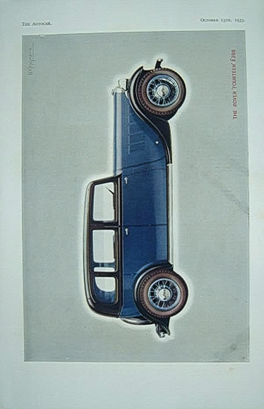 P1 Werbung (14hp Saloon) 1933