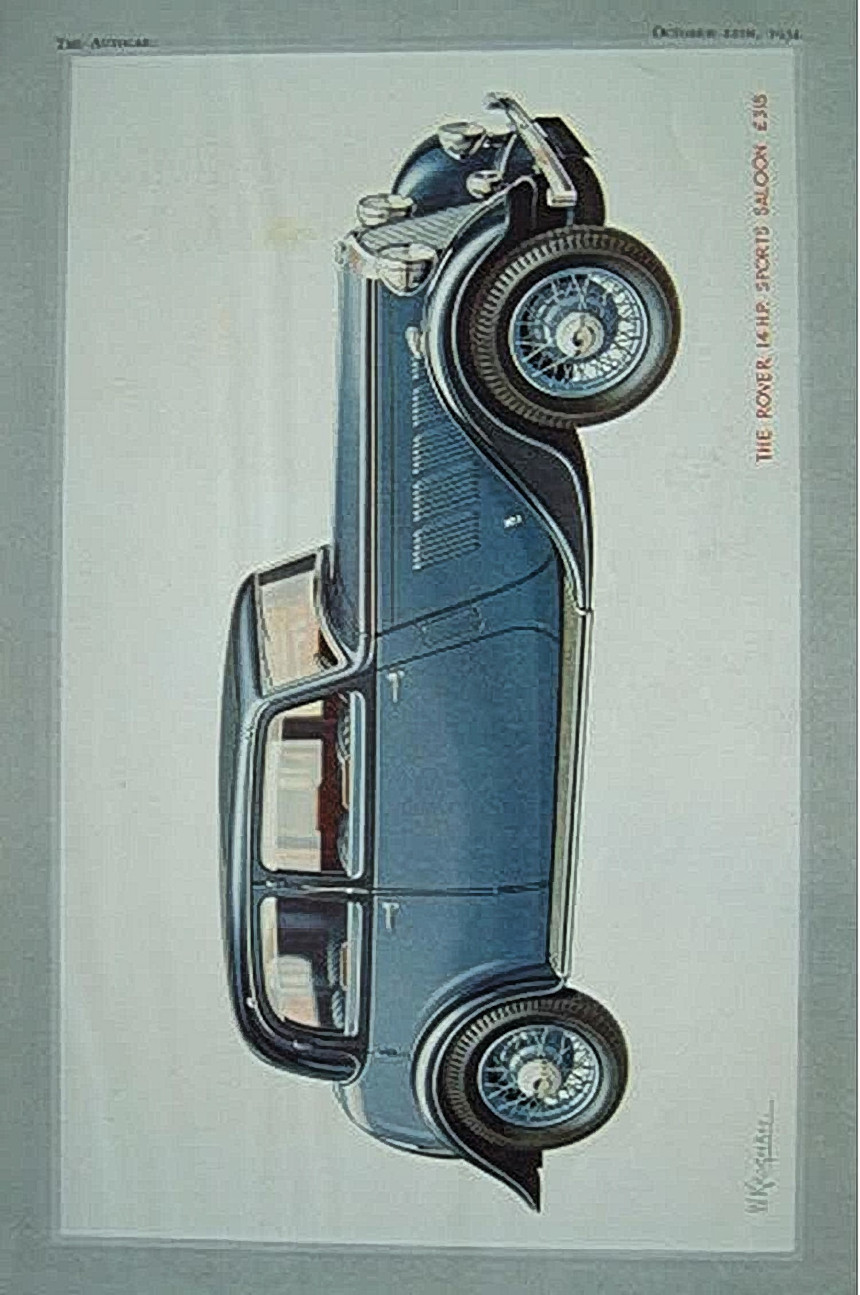 P1 Werbung (14hp Sports Saloon) 1934