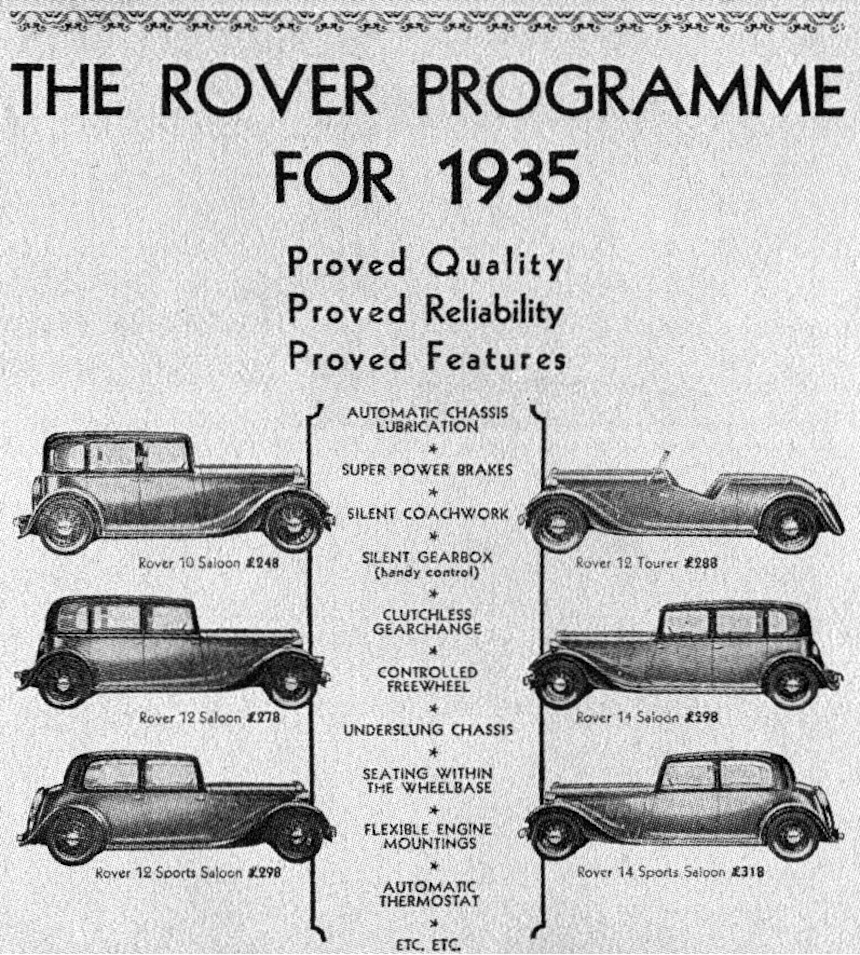 P1 Werbung (Rover Range) 1935