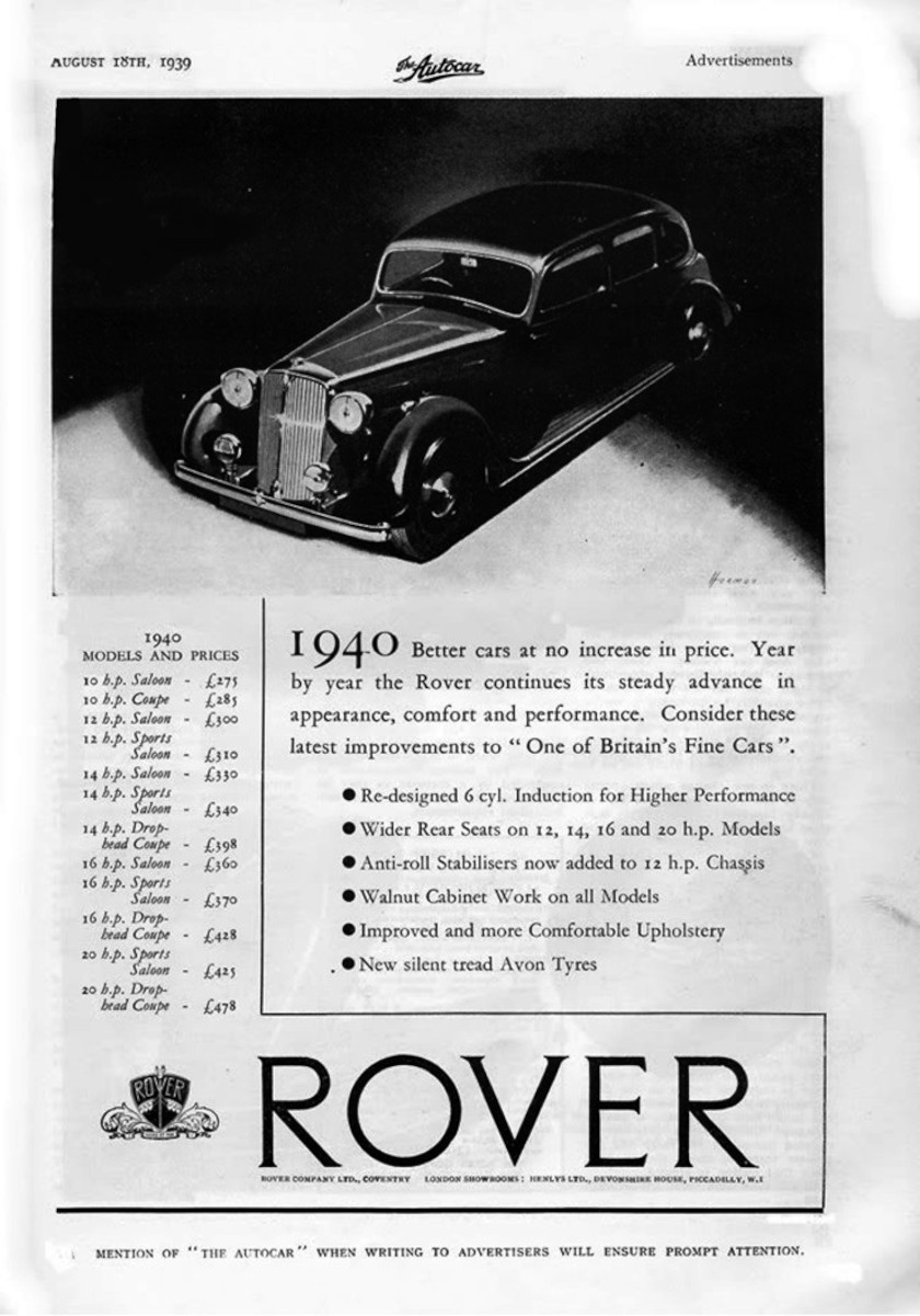 P2 Advert 1939