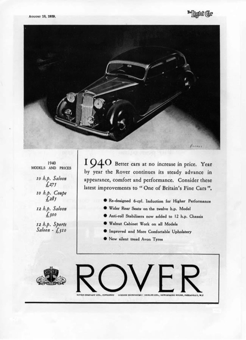 P2 Advert 1939
