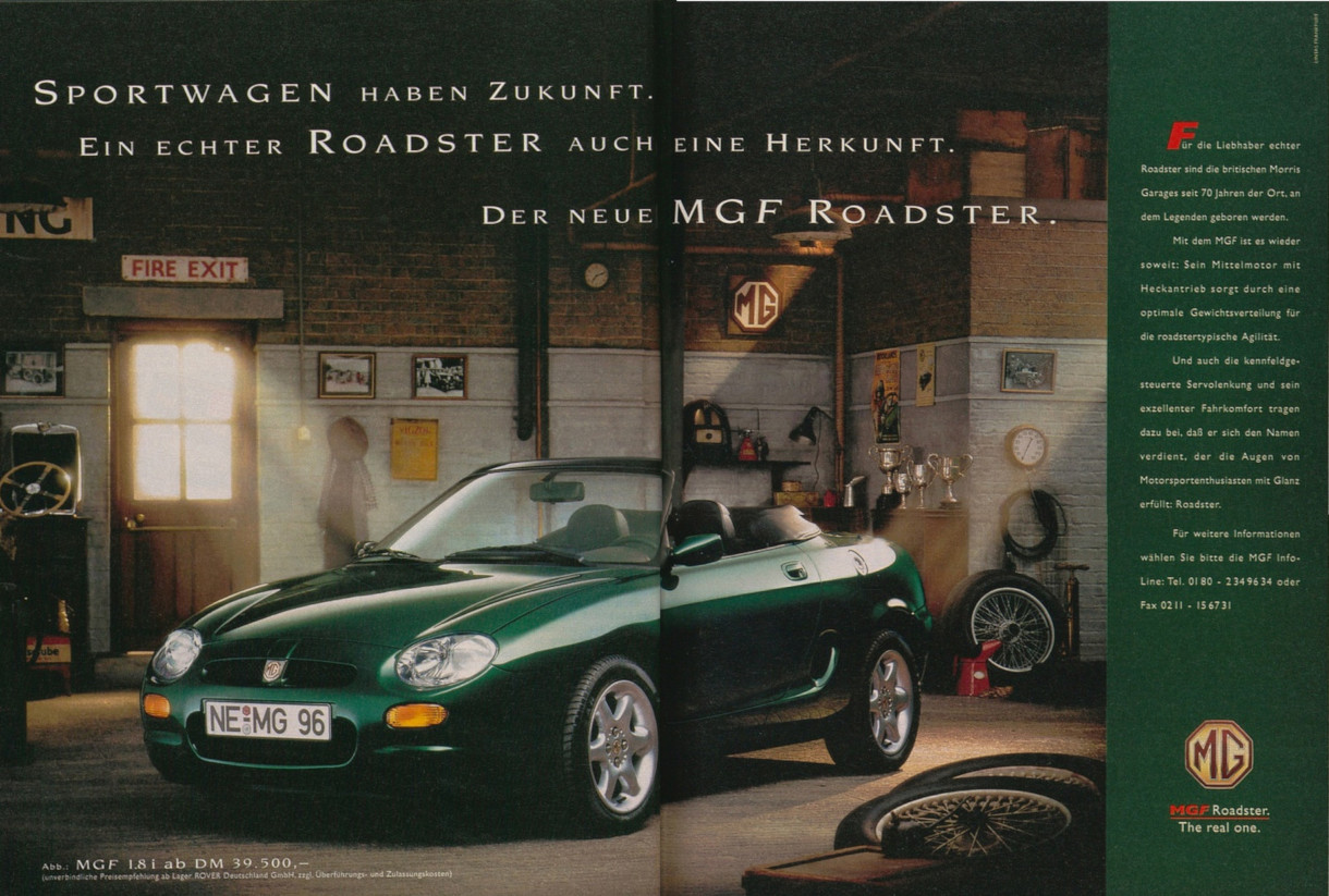 Werbung für MGF, 1996