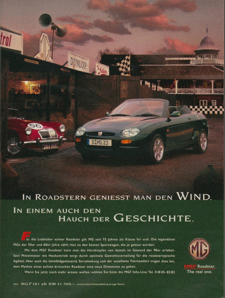 Werbung für MGF, 1998