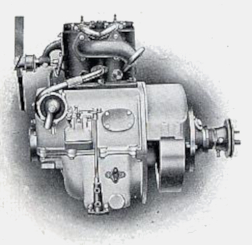 12hp Knight Zweizylinder, Ansicht