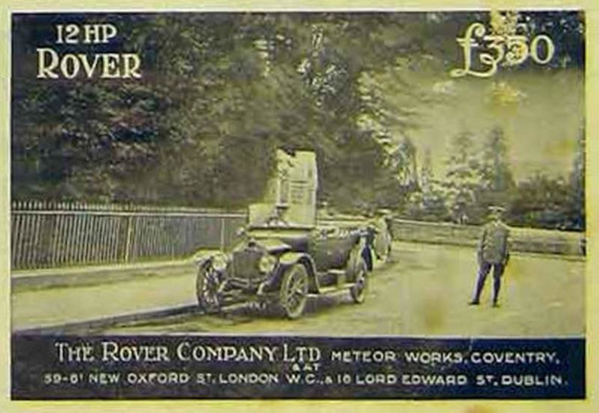 Werbung für Rover 12hp Clegg, 1914