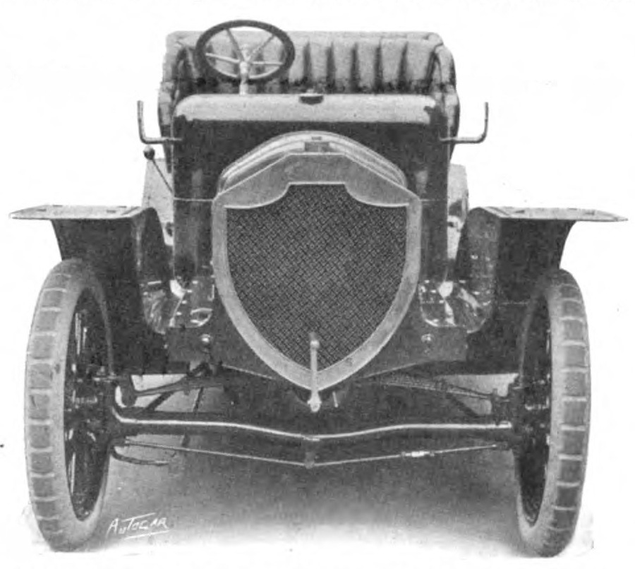 1908 Rover 16/20 hp - Ansicht Vorderwagen