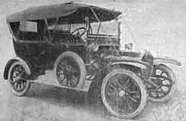 1910 ROVER 16/20hp, Verdeck geschlossen