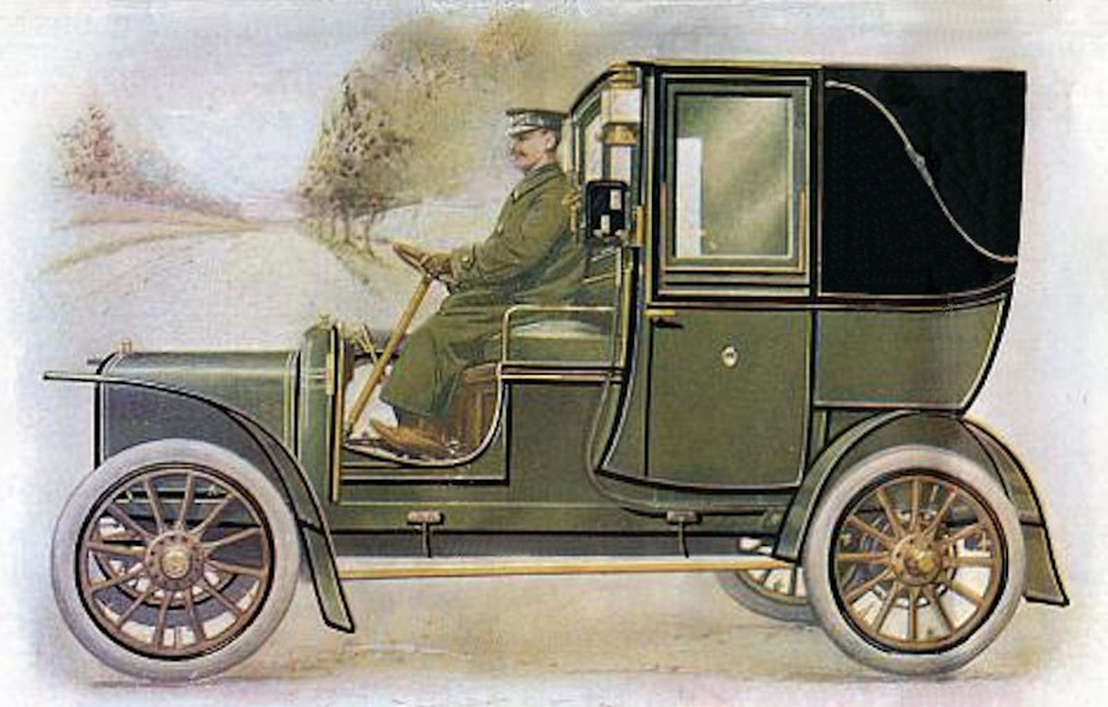 1907/8 Rover 12hp Motor Cab geschlossen
