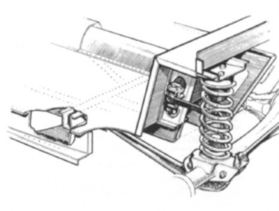 Rover M1 Hinterachsaufhängung
