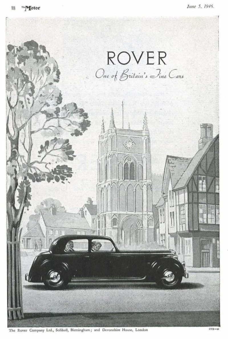 Werbung Rover P2 1945-06-05