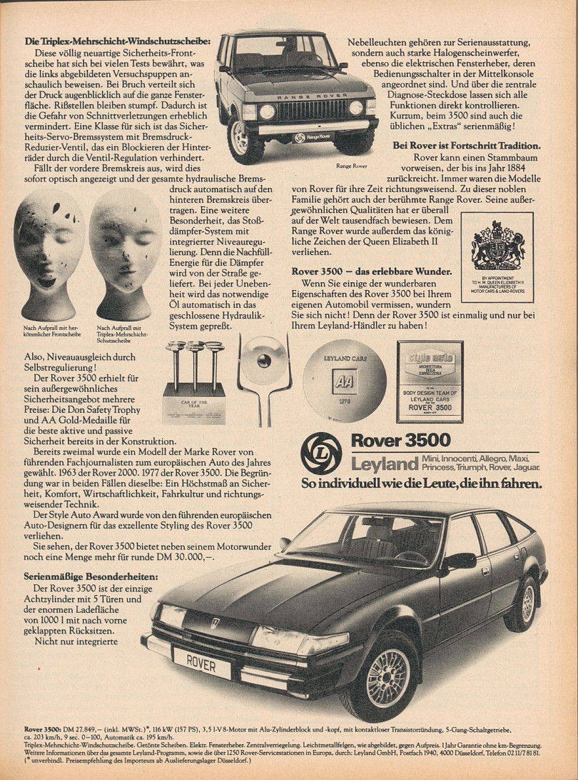 SD1 Werbung in ams 21/1978